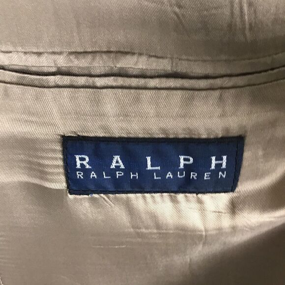 RALPH LAUREN Men's Light Tan Tencel 3 Button Blazer Suit Jacket 46T Tall NWT - Picture 6 of 9